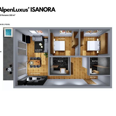 Isanora - Garden & Private Whirlpool By Alpenluxus Appartements Fügen Zewnętrze zdjęcie